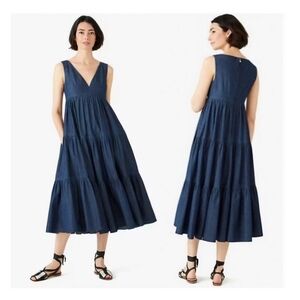 NWT Kate Spade Chambray Vineyard Midi Dress